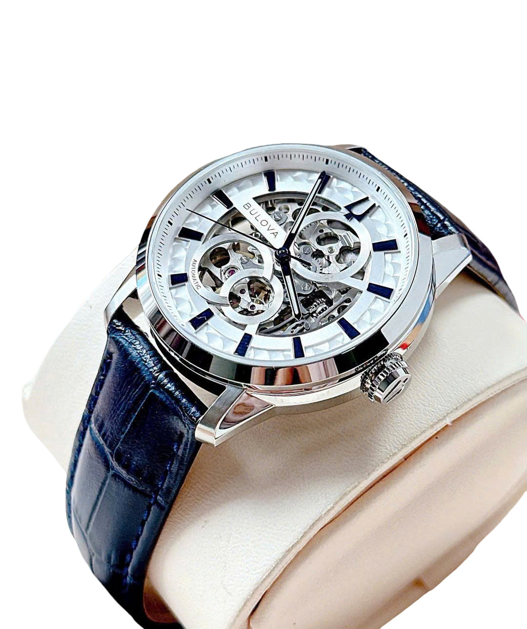 Bulova Sutton Silver Dial Automatic 96A330 Stainless Steel Men’s Watch