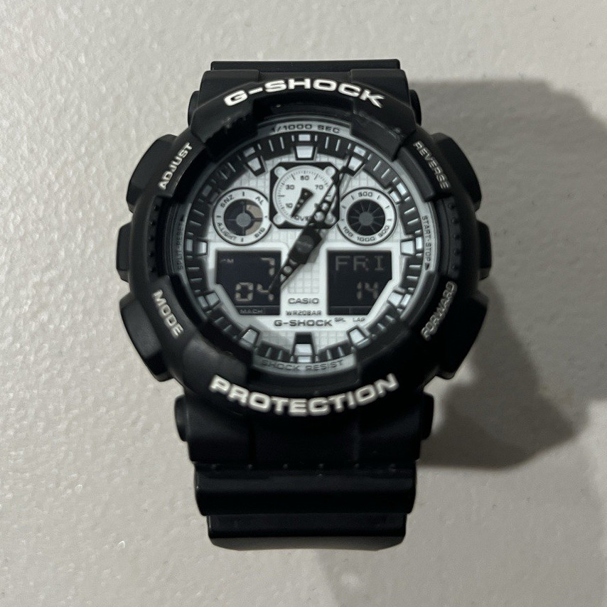 Casio G-SHOCK Men’s GA100BW-1A Black/White