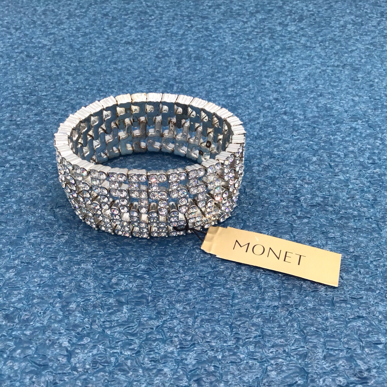 MONET — Stunning Crystal Stretch Bracelet – Wedding, Prom, Night Out!