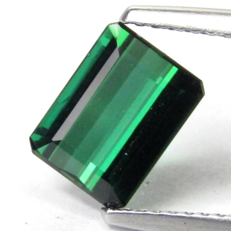 1.83ct Green Tourmaline Emerald Cut AAA+ Loose Mozambique VIDEO