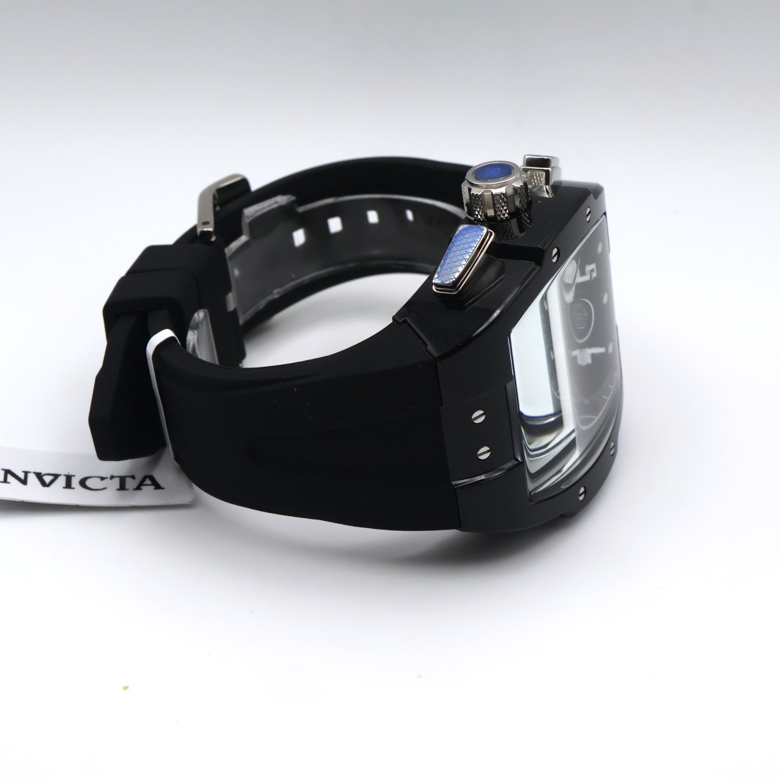 Invicta S1 Rally Black Smoke Men’s 47mm Clear Case Chronograph Watch 45480