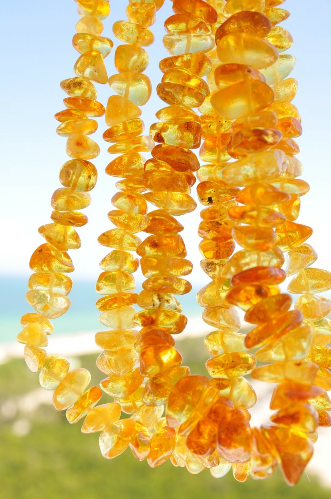 ✅51 cm =32gr RUSSIAN SOVIET BALTIC AMBER BEAD NECKLACE 琥珀 BRACELET STONE PENDANT