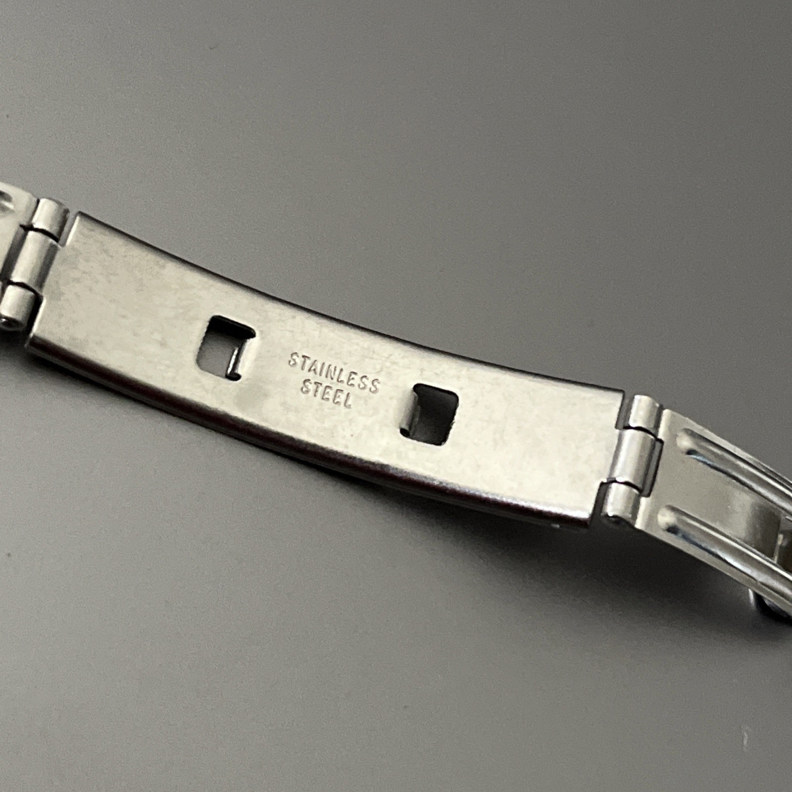 14 mm Watch Oyster Bracelet Stainless Steel Matte Polished Hidden Folding Clasp