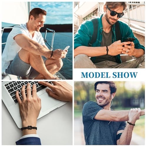 Love Knot Bracelet Gift for Men – Classic Style-7.5~9 Inches-To Dad from Kids