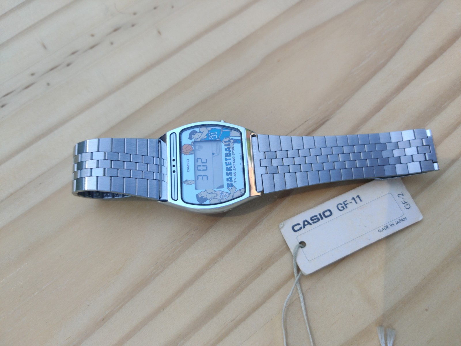Casio GF-11 Basketball NOS Real Vintage Digital Watch Collectable