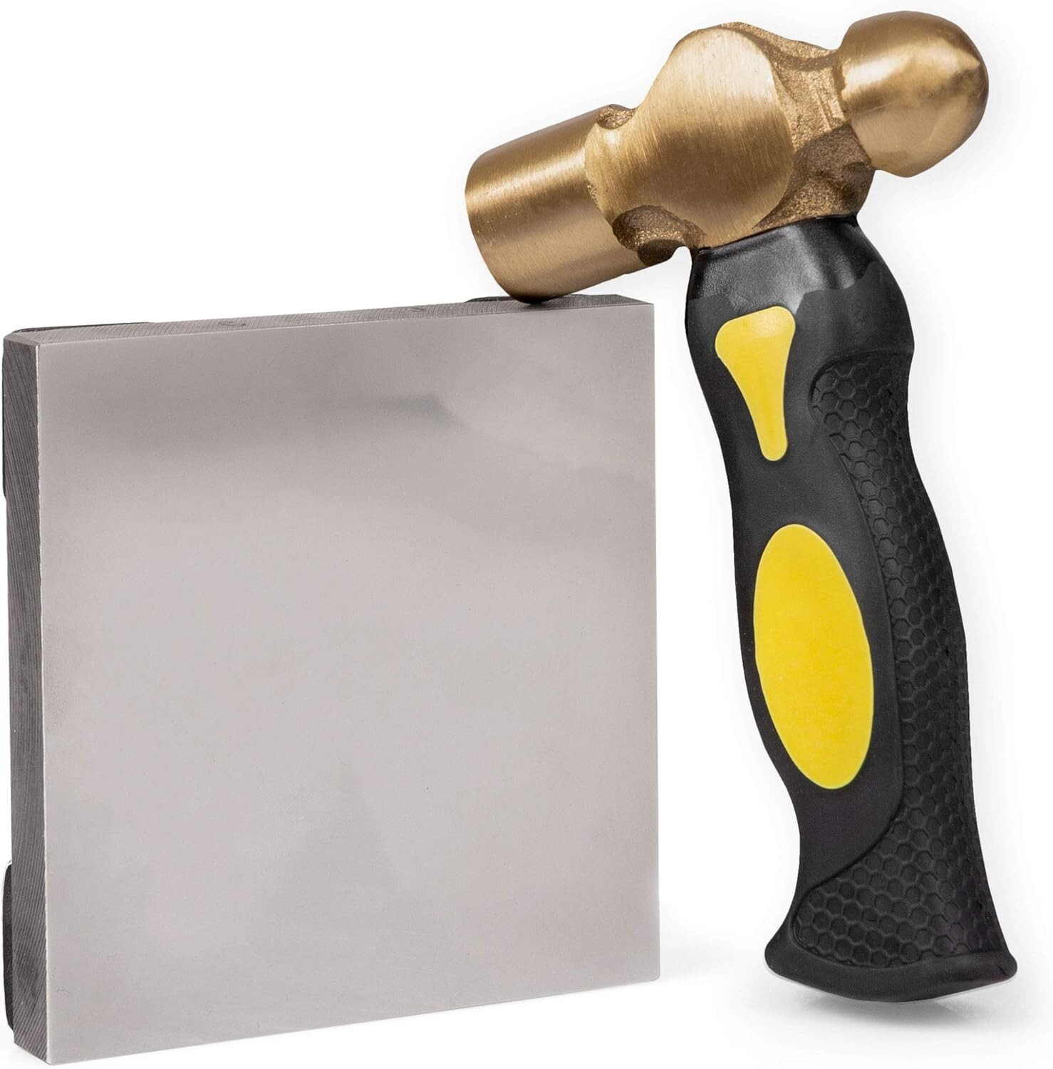 Metal Stamping Hammer and Steel Bench Block Personalizing Jewelry Wood Leather