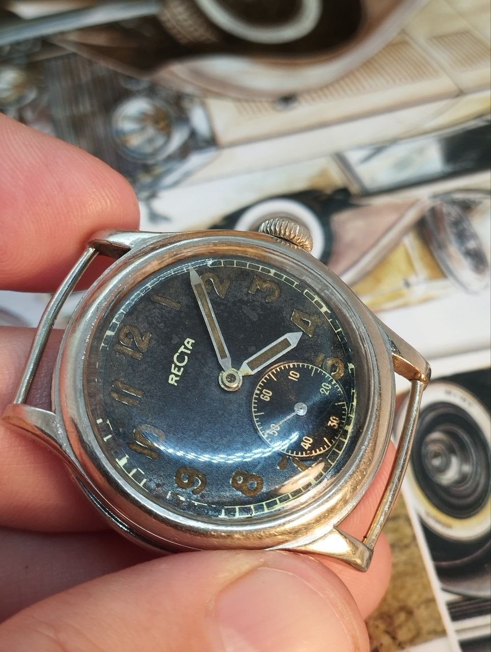 Military watch Recta 40s