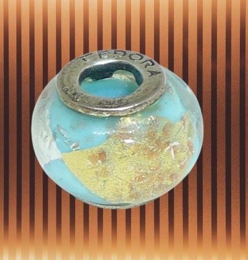ORIGINAL TEDORA AUTHENTIC MURANO GLASS BEAD VETRO STERLING ARGENTO 925