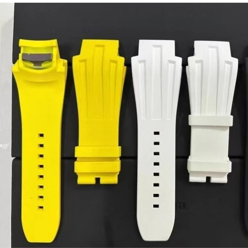FKM Rubber Watch Strap Large Size Replacement For Richard Mille RM028