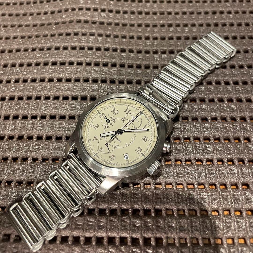 Seiko SUS Military Chronograph Military Watch 36mm Made in 1995