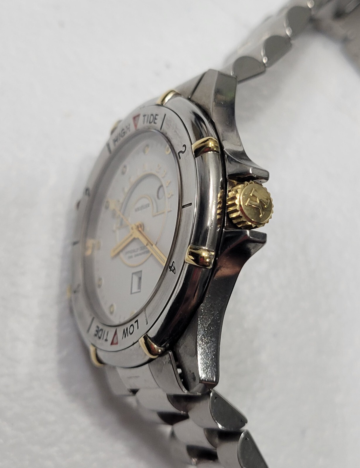 Krieger Tidal 36mm Chronometer 7 Jewels Swiss Quartz Men’s Watch Working
