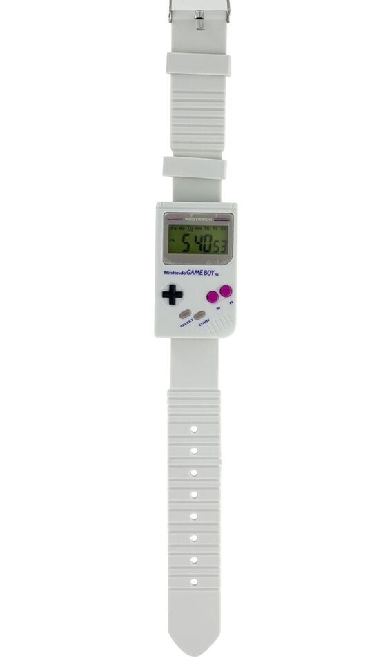 New Nintendo Game Boy Digital Wristwatch Retro Super Mario Sounds NEW NIB