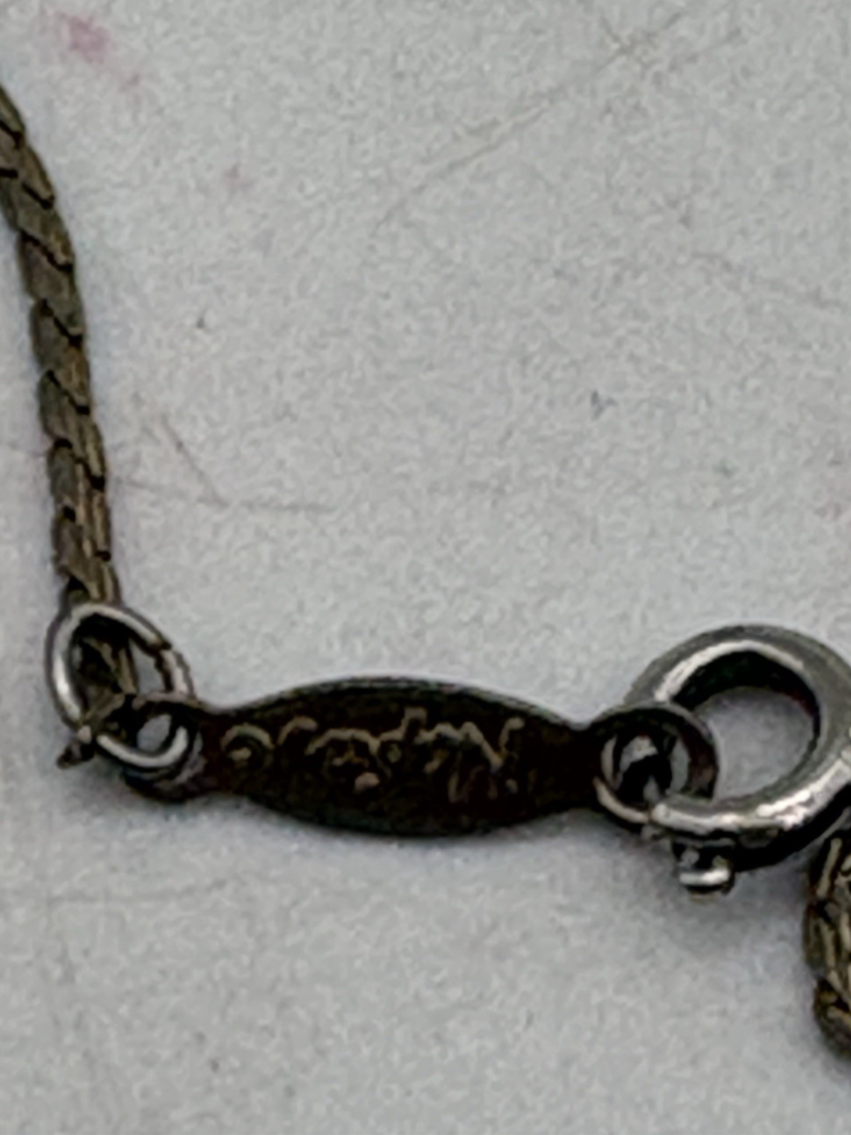 Handmade Artisan Cross Pendant Necklace on Signed Napier Chain Rustic OOAK