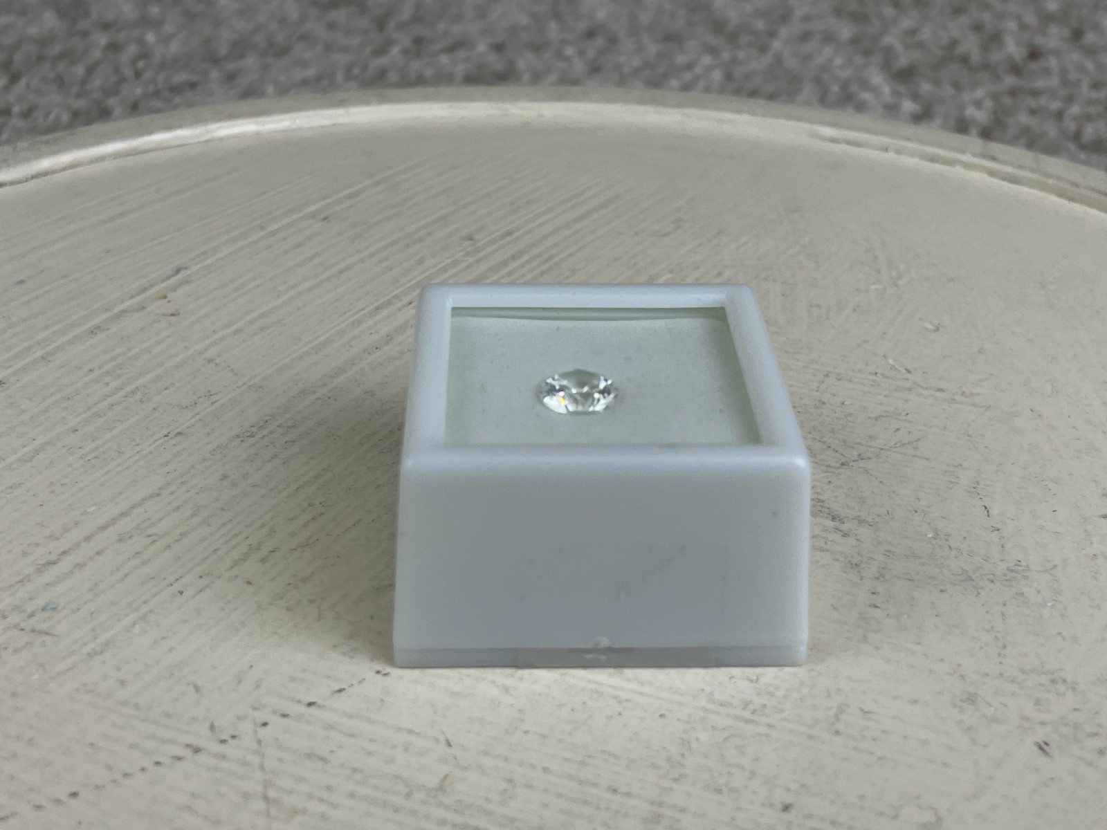 2.50 Carats Minimum 8MM Round Diamond Cut White YAG Faceted Loose Gemstone