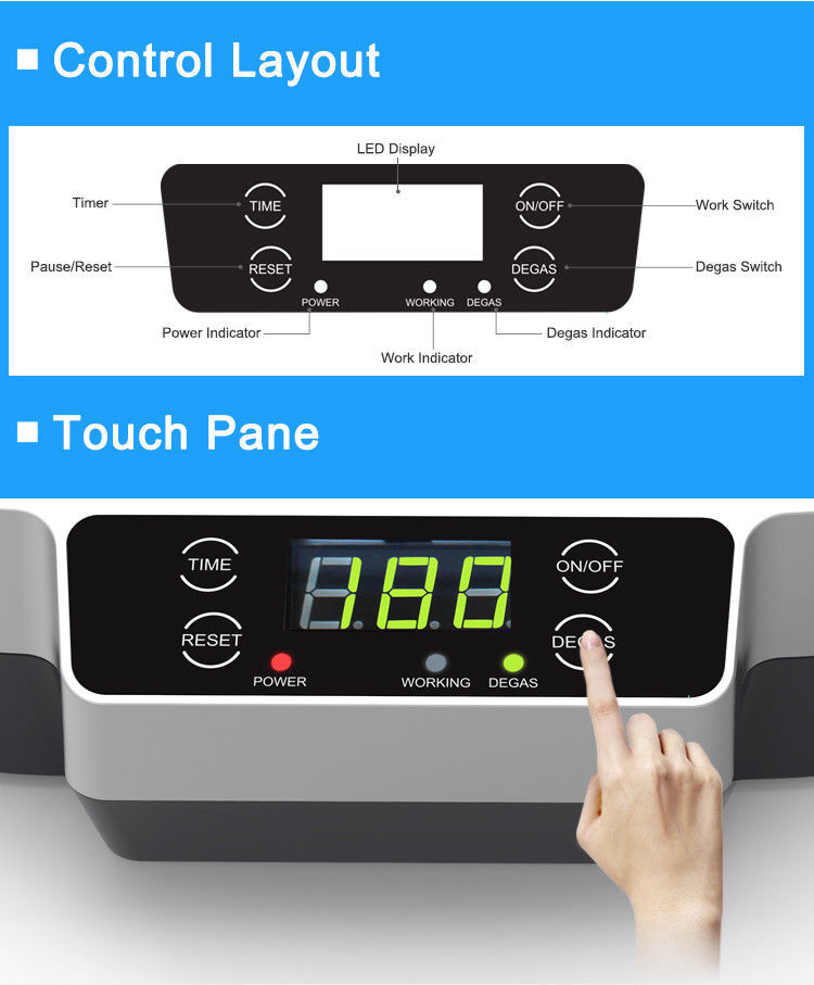 1200ml Ultrasonic Cleaner High Frequency cleaning for Denture Parts jewelry US