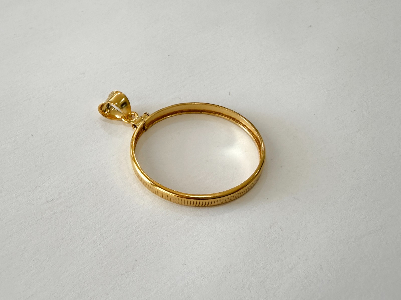 Authentic 14k Gold Filled Screw Top Bezel with Coin Edge 6 Sizes
