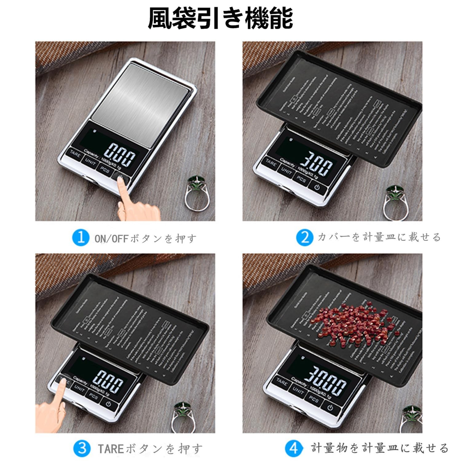 Pocket Scale, 0.01g increments, 0.05g-500g precision [2025 Latest Model] Portabl