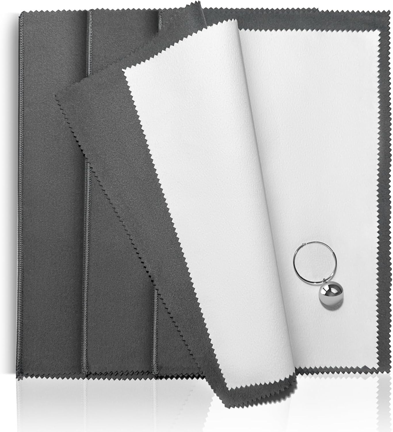 X-Large 3-Piece Silver Cleaning Cloth Set – Non-Washable & Durable Jewelry Care