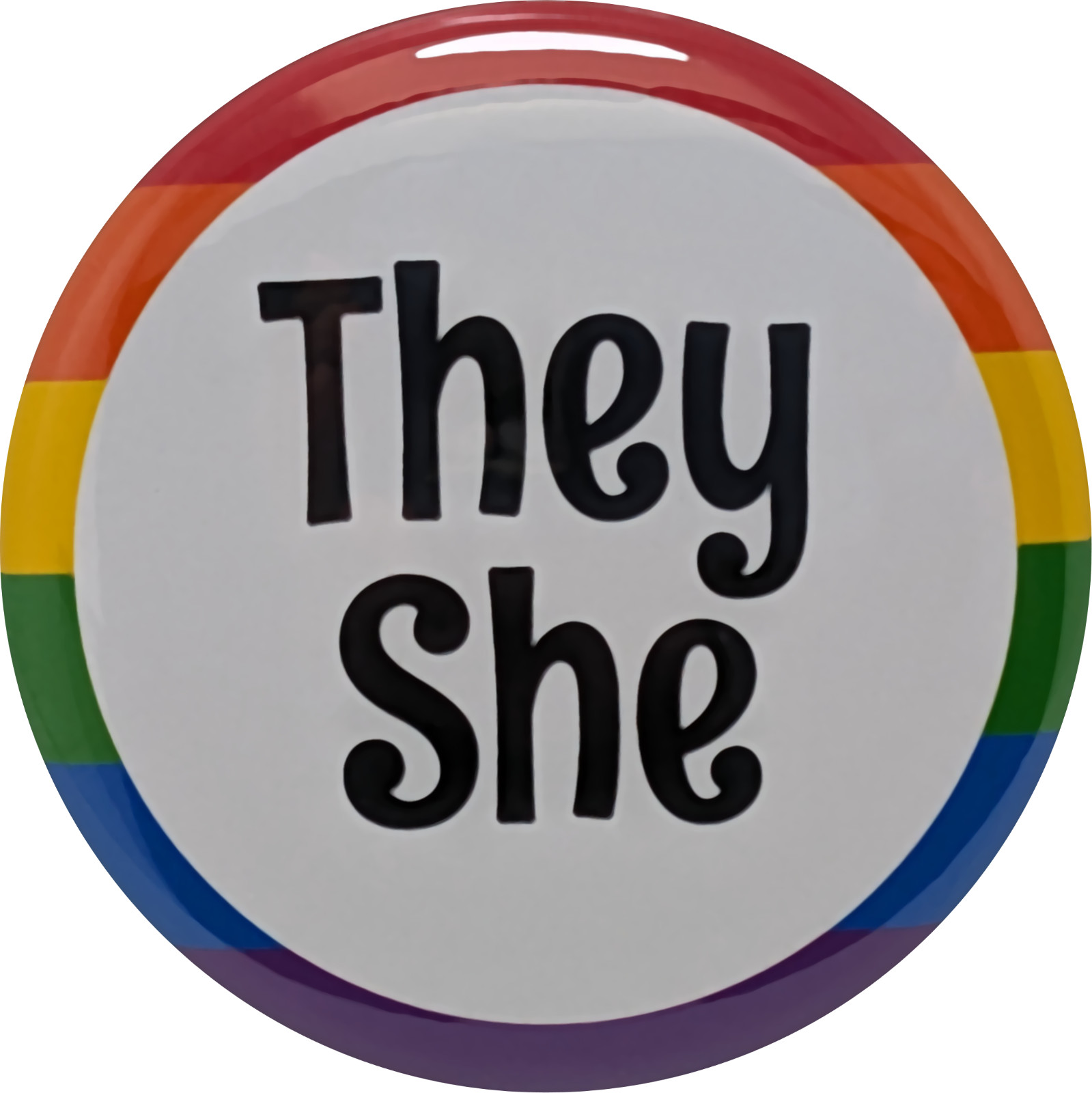 Pronoun Pins Variety Pack 1.25″ Buttons LGBTQ Pride – bulk pack of 96 pins