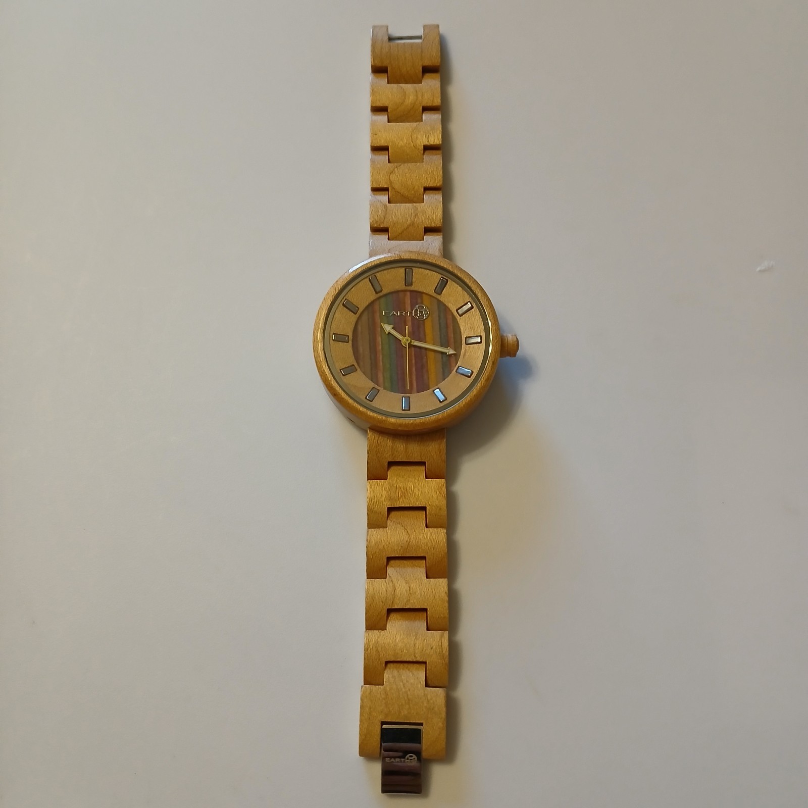 Earth Khaki Wood Casual Eco-Friendly Women’s Boho Watch Multi-Color Dial