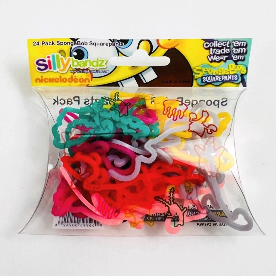 PICK & CHOOSE Sillybandz 24 Pack Shaped Silicone Bracelets Official NEW