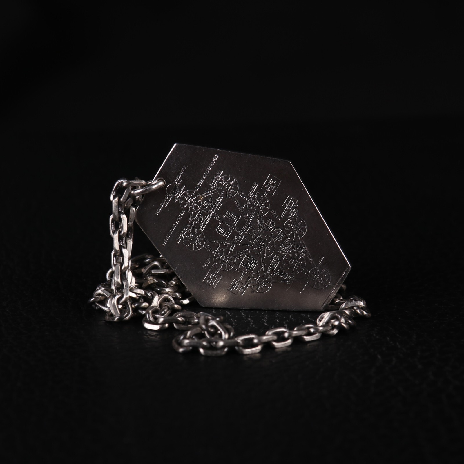 990 Sterling Silver Neon Genesis Evangelion Dead Sea Scrolls Necklace Pendant