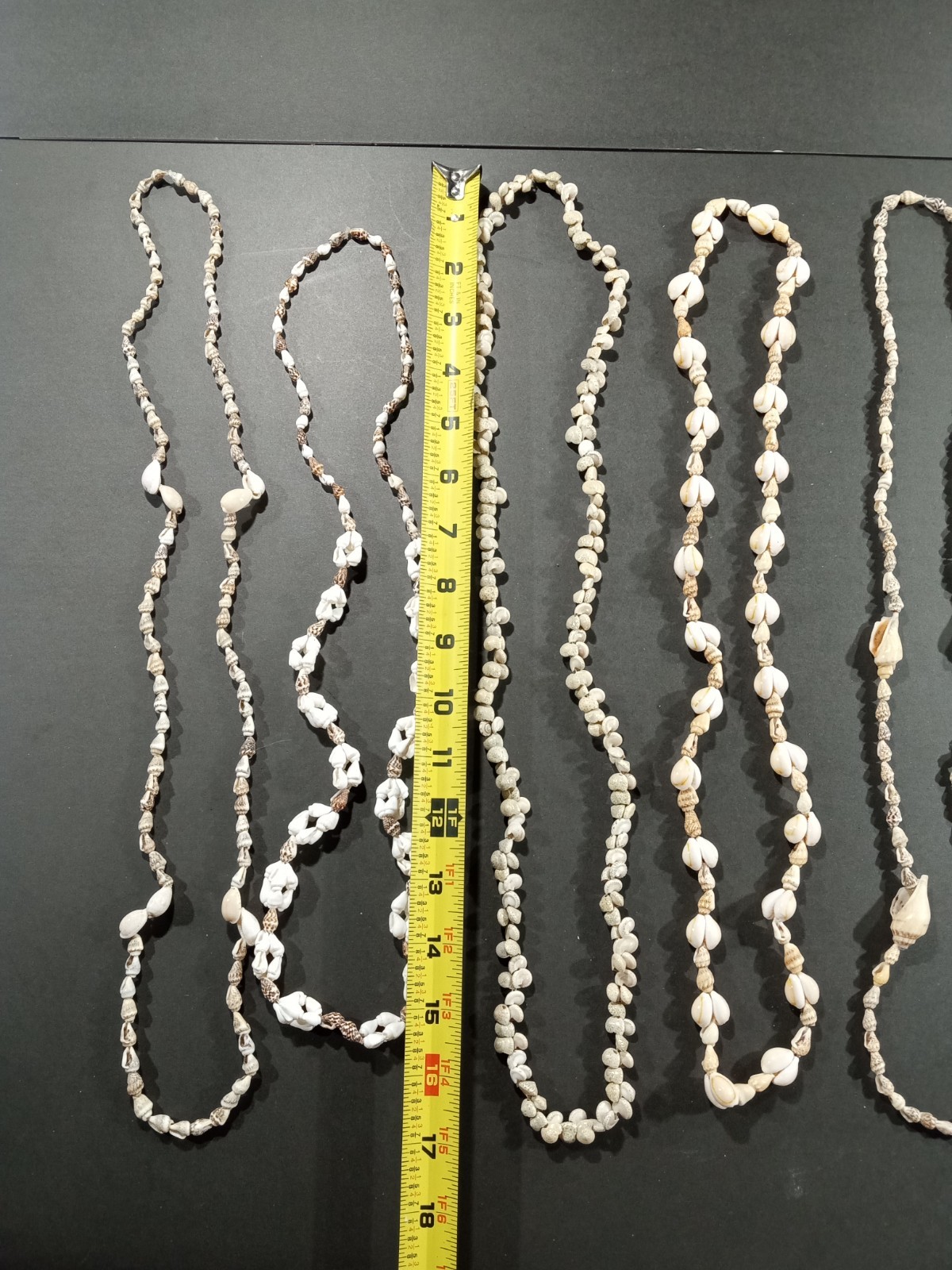 Lot Of 14 Seashell Necklaces 30-34in Long Mixed Earthy Tones Beach Vacation Vibe