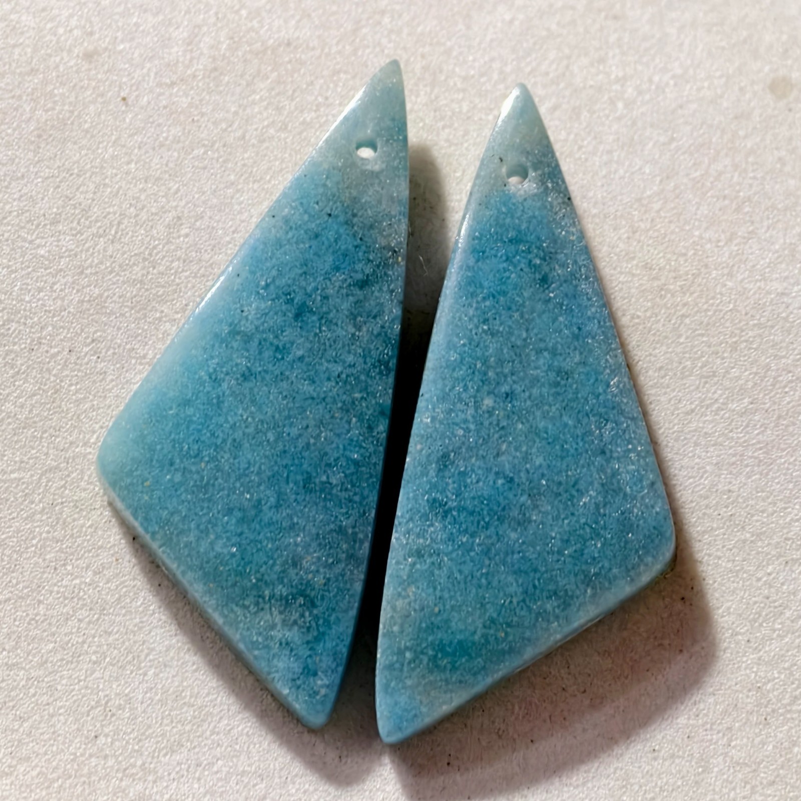 35 Cts Natural Trolleite Drilled Pair Cabochon Gemstone For Jewelry 36.1X15.1 MM