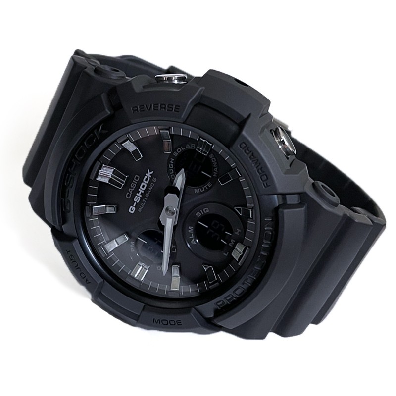 CASIO G SHOCK Radio Reception Tough Solar GAW 100B 1AJF Black Men’s Watch New