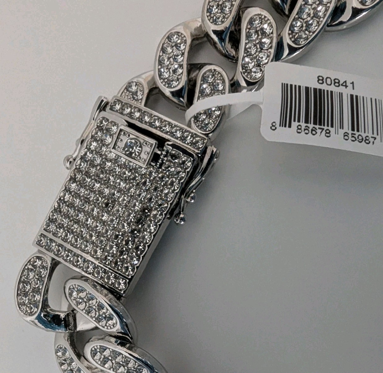 Invicta Racing Cyclone Watch 48.5mm White 48447/Invicta Iced Out Cuban Chain