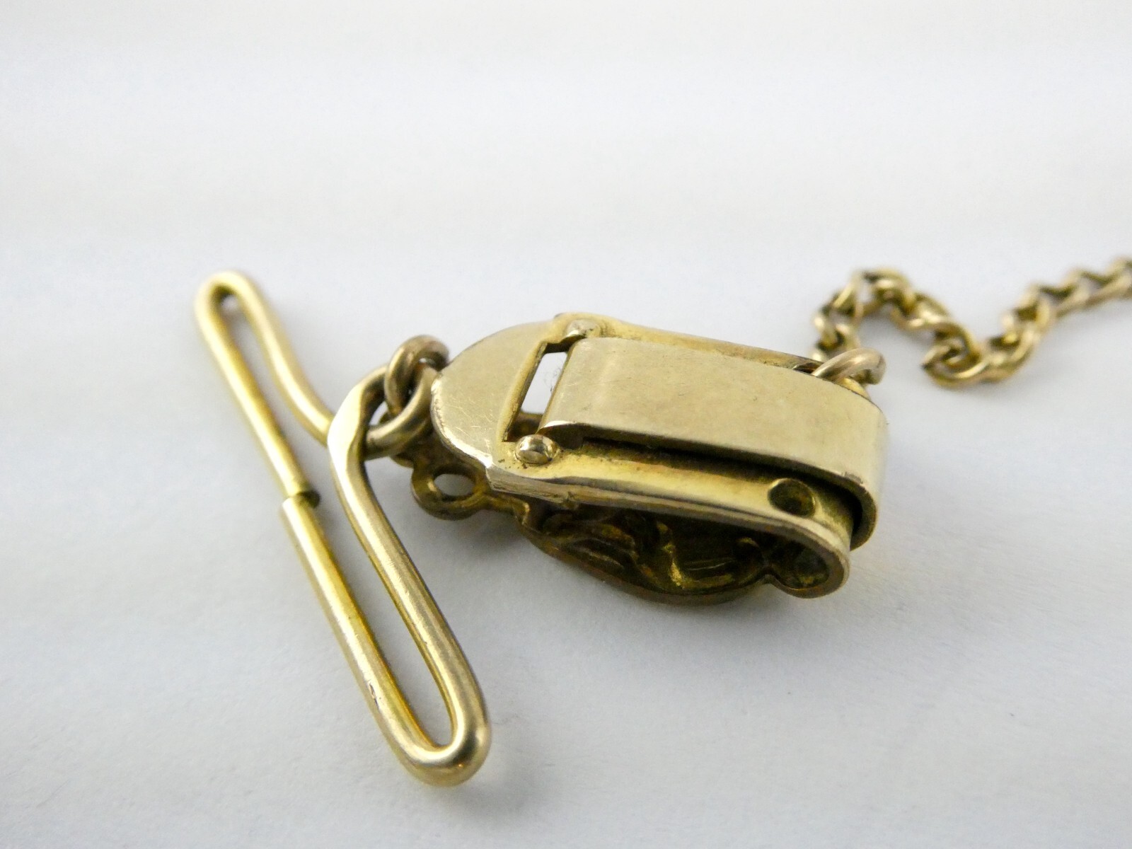 Antique Bliss Bros Vest Pocket Watch Fob Chain with Dog Swivel Clip 6.2g