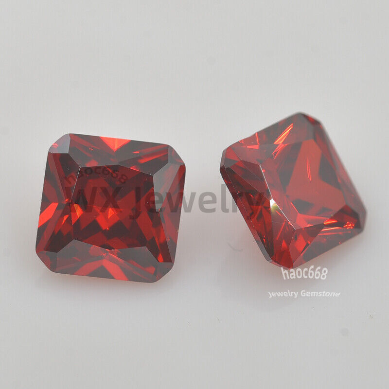 3x3mm-12x12mm Synthetic Square Octangle Loose Cubic Zirconia for making jewelry