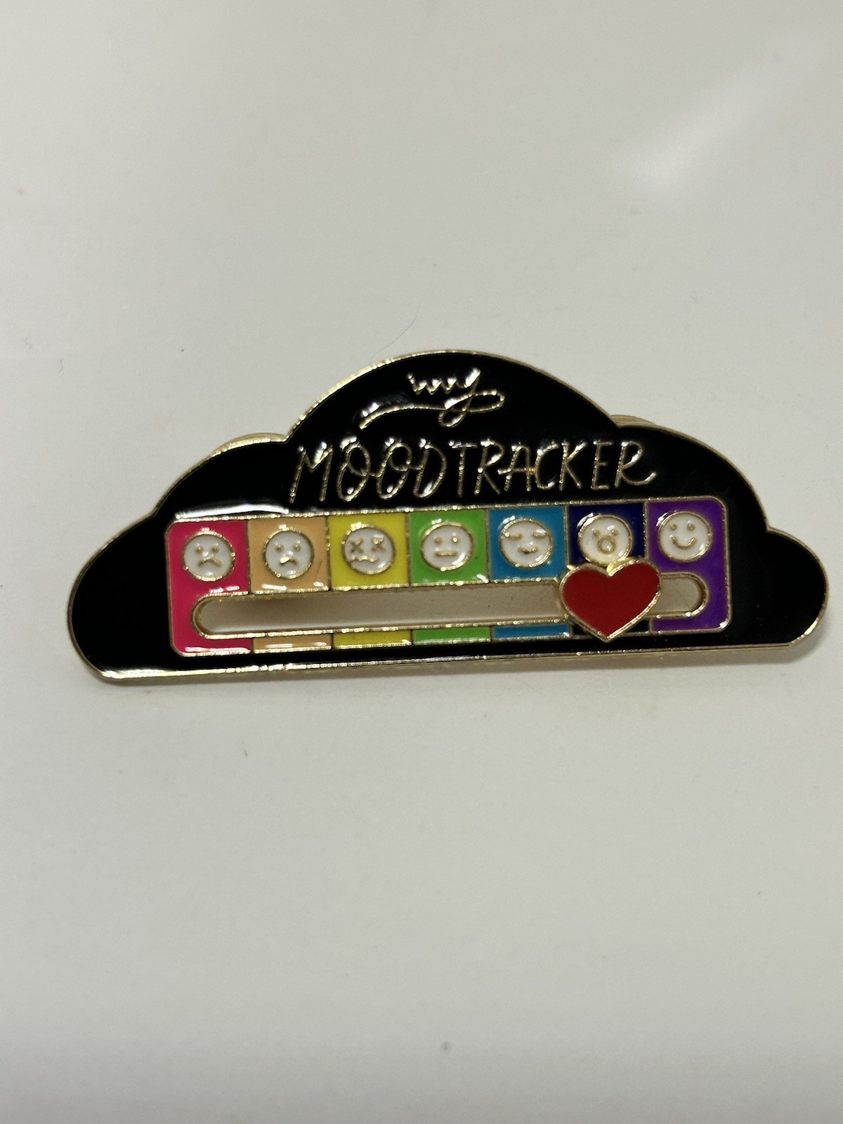2-My Mood Tracker on a Cloud Enamel Pin | Express Your Emotions with a Heart