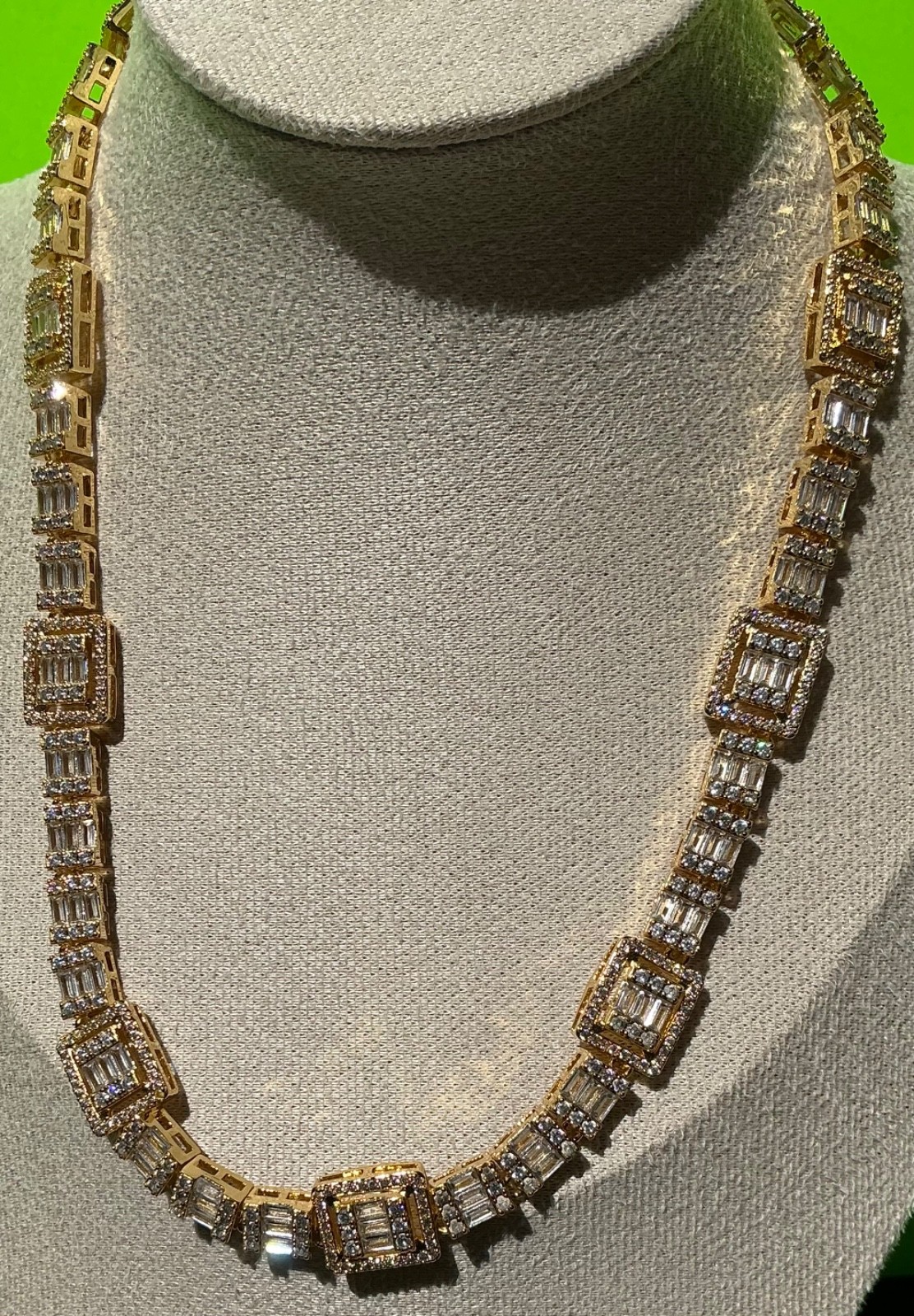 New Necklace Cubic Zirconia Hip Hop Iced Chain 18” Inches CZ Bling