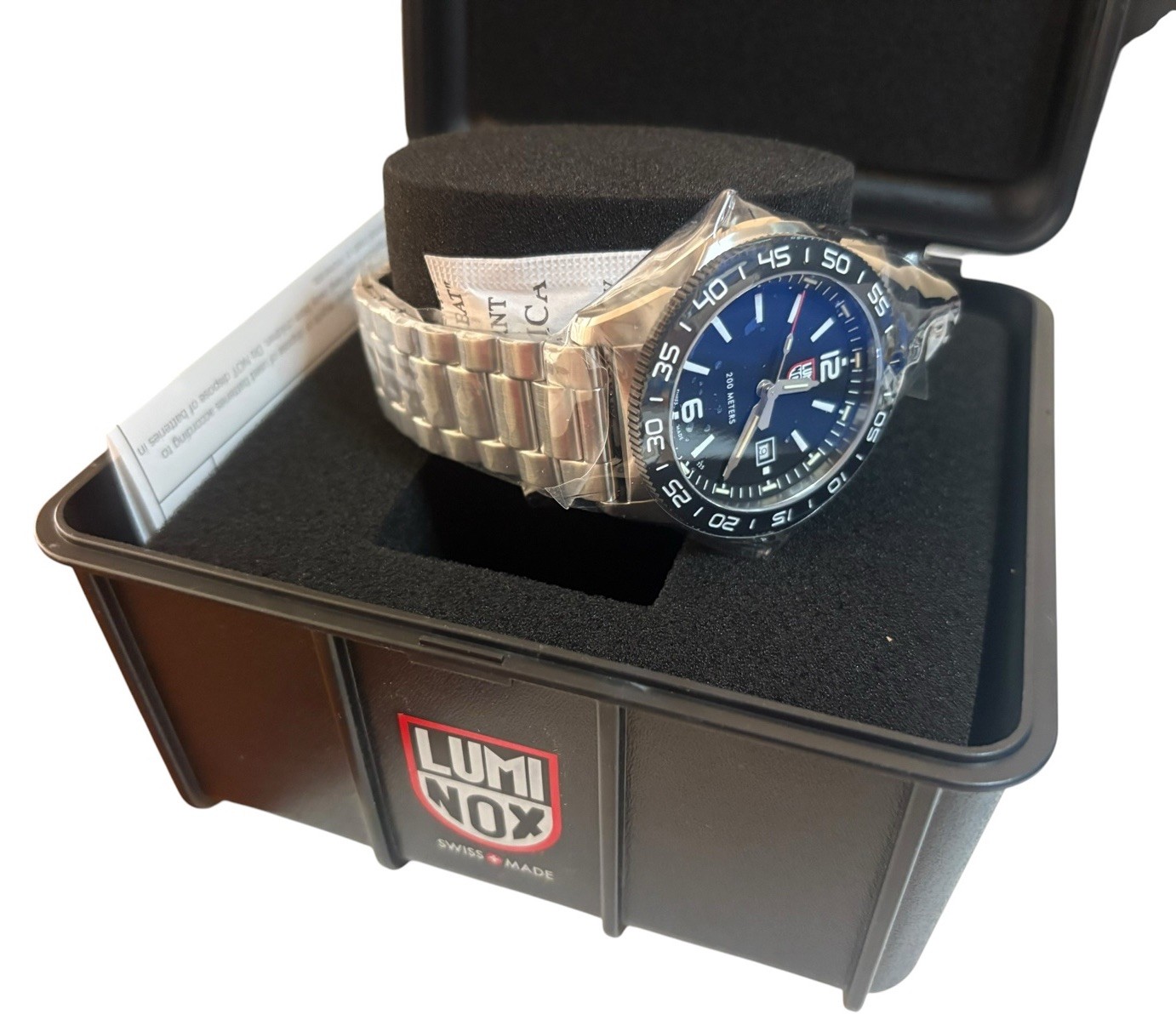 Swiss Luminox Pacific Diver Men’s Stainless Black Dial Tritium Watch XS.3122M.1