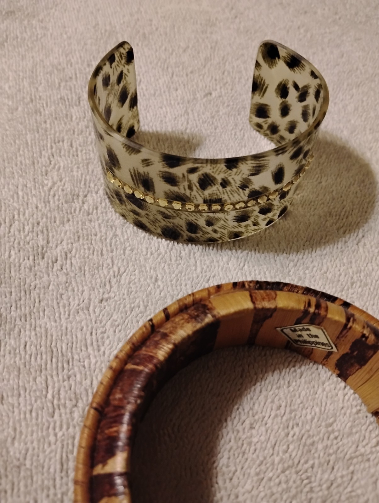 Vintage Bracelets Wood Stretch Beaded Bone Plastic Lot Of 12