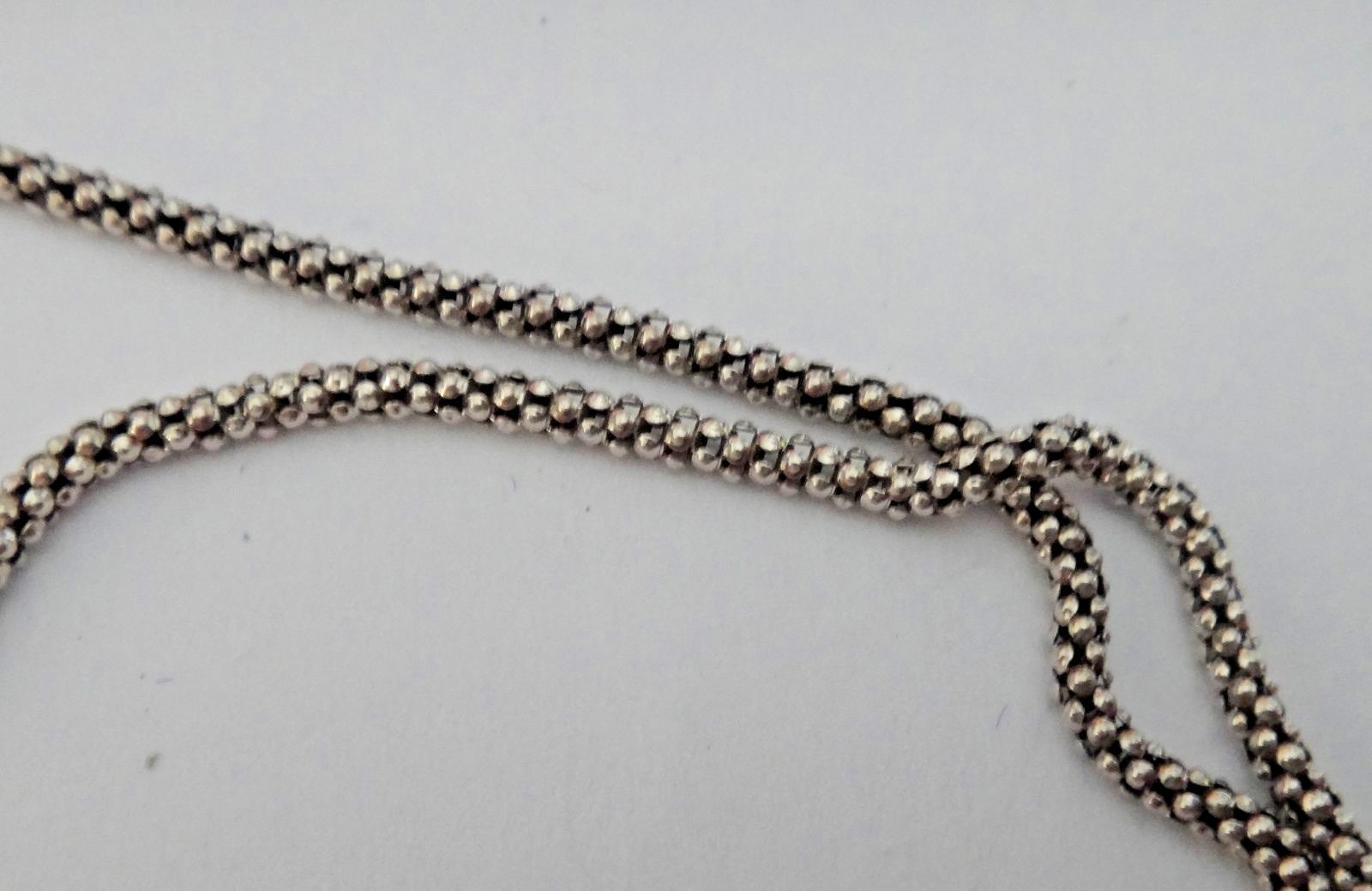 Sterling Silver 1.5mm Popcorn Chain in size 16″ 18″ 20″ 24″ or 30″ Lobster clasp