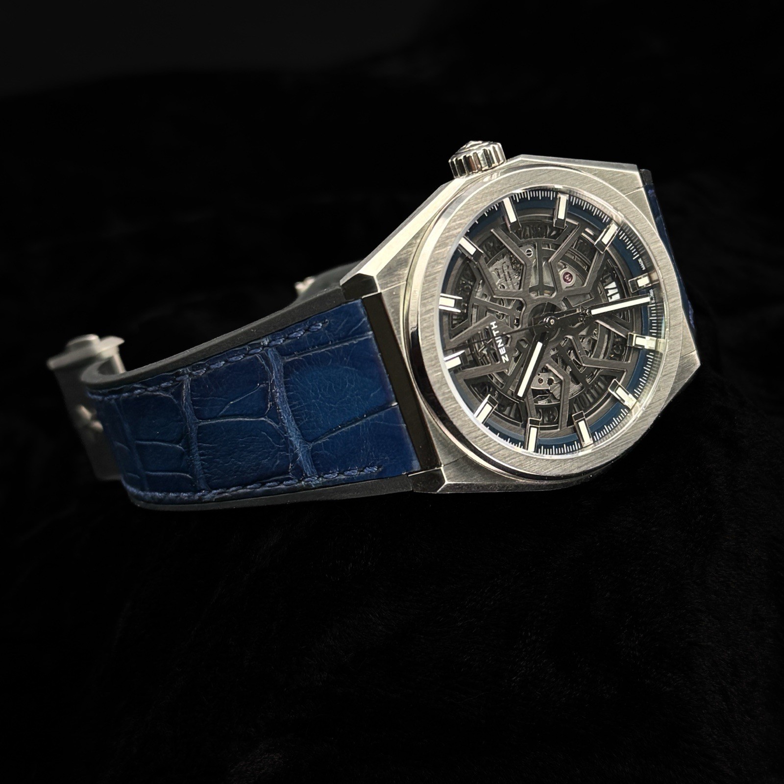 Zenith Defy Titanium Skeleton Blue, Boxes, Hang tag, Cloth, Booklet,