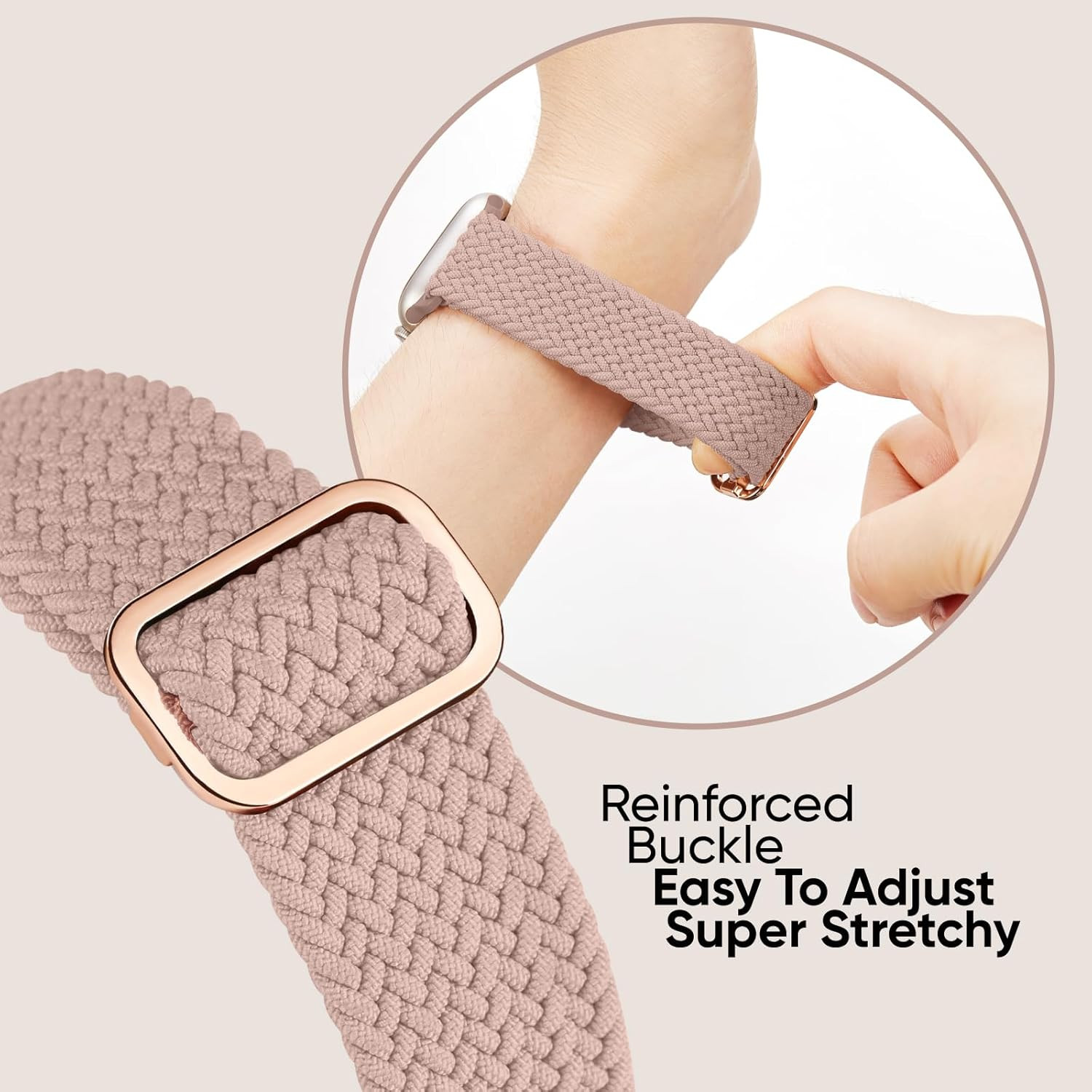 6 Pack Braided Stretchy Bands Compatible with Apple Watch Band 38Mm 40Mm 41Mm 42