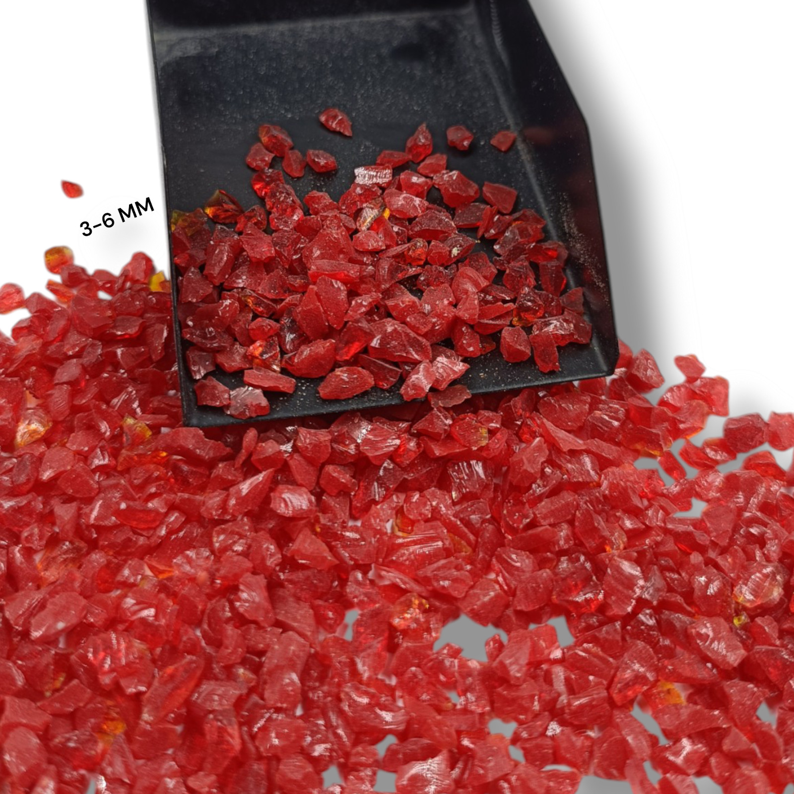 Crushed Opaque Red Hydro Quartz Crushed Gemstone Coarse All Size For Inlays