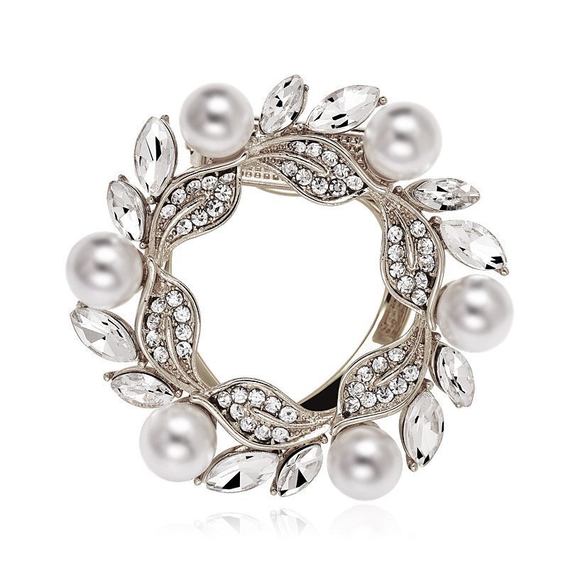 Scarf Pin Corsage Dual-Use Clothes Flower Brooch Fashion Silk Hem Accessories