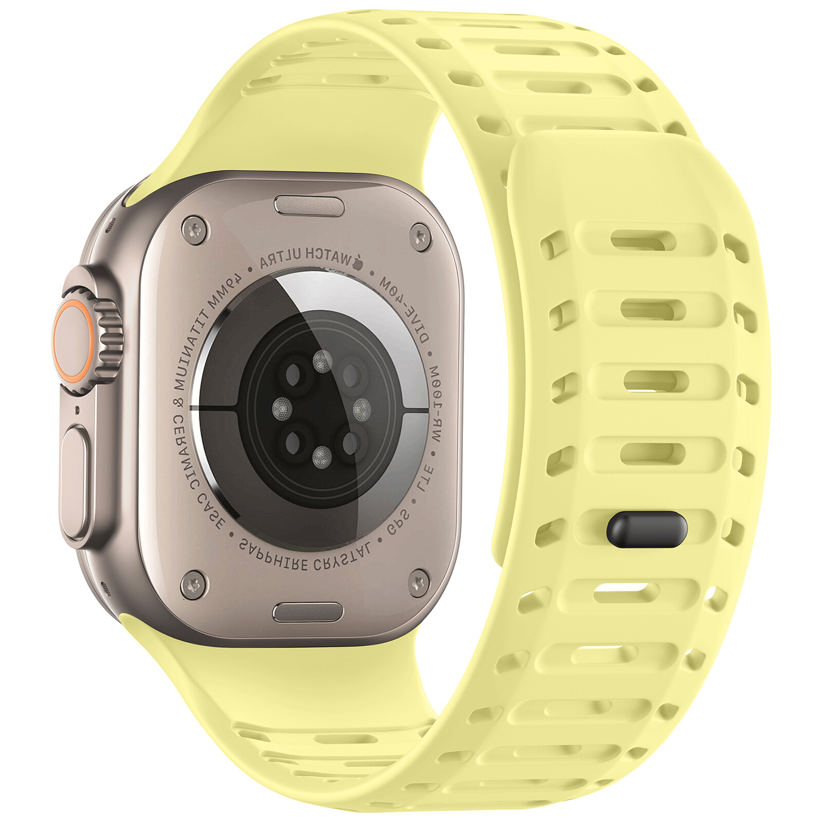 For iWatch Ultra 2 Series 10 9 8 7 SE 6 44/45/49mm Silicone Magnetic Sport Band