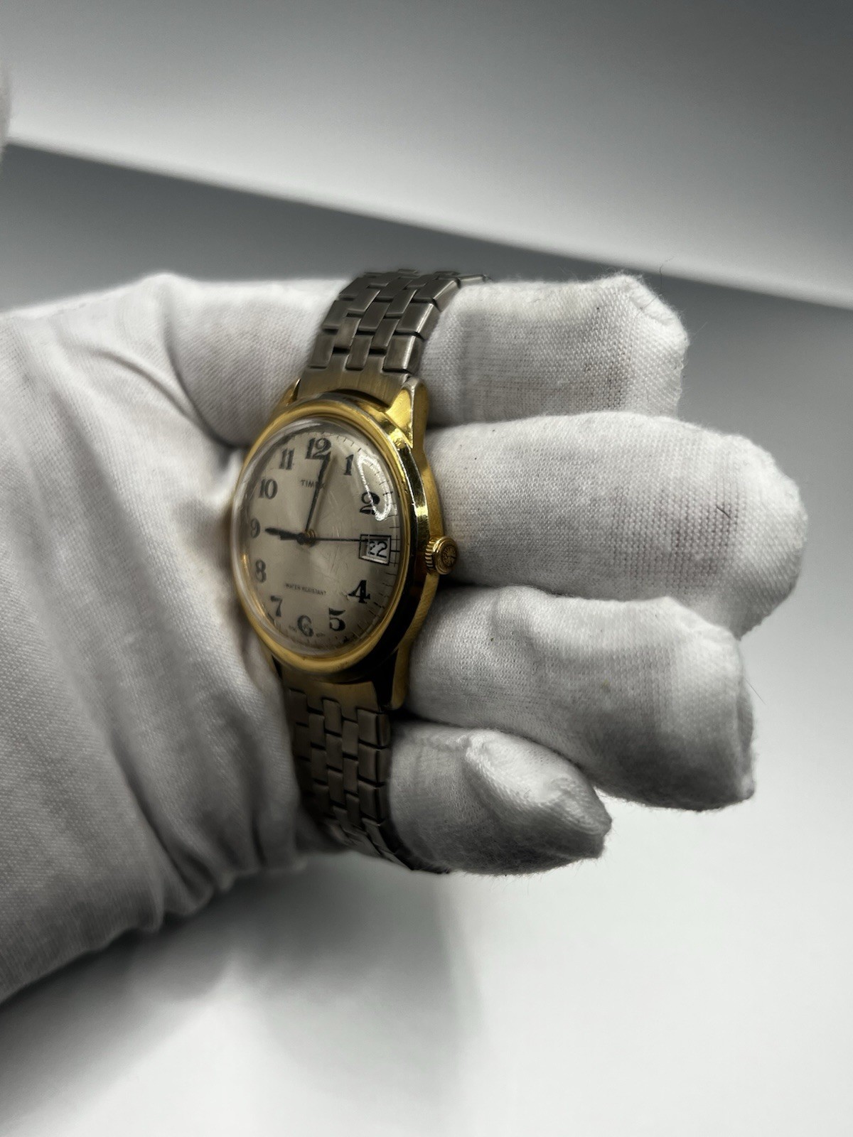 Men’s Vintage Timex Marlin Watch Gold Date England Dial Manual Wind (Read Desc)