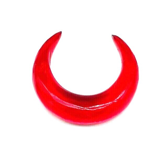 RED Quartz Septum Pinchers, Handmade size 12g(2mm) to 5/8” & Custom Available