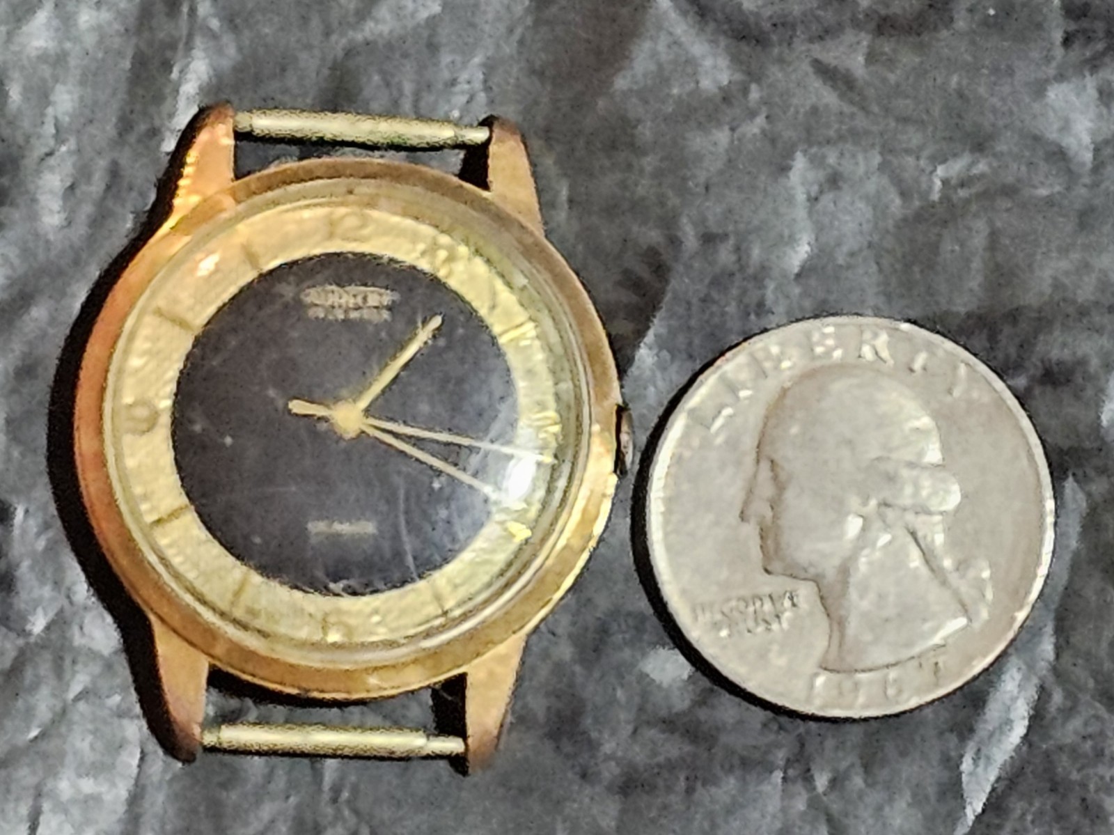 Aureole Swiss Watch 17 Jewels Mens Watch 10k GF Winder Runing