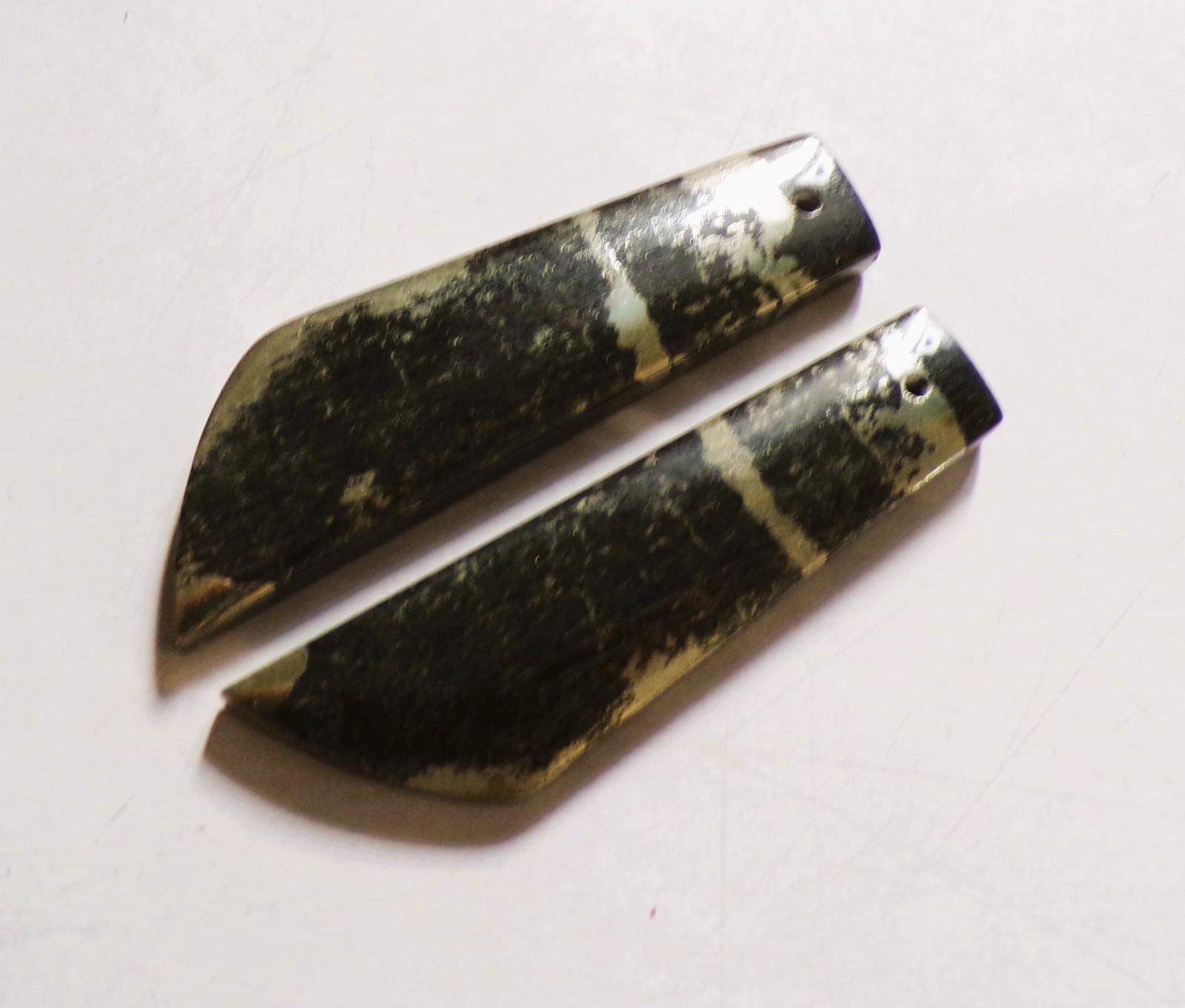 48.45 Cts Natural Apache Gold Drilled Cabochon Match Pair Gemstone 43X12MM 29