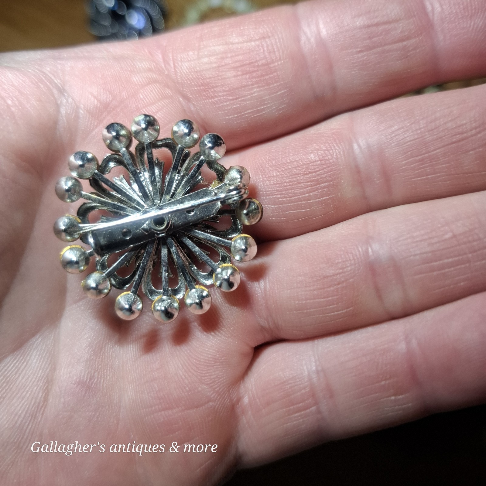 Vintage mixed Costume Jewelry brooch Lot + Etc Rhinestones