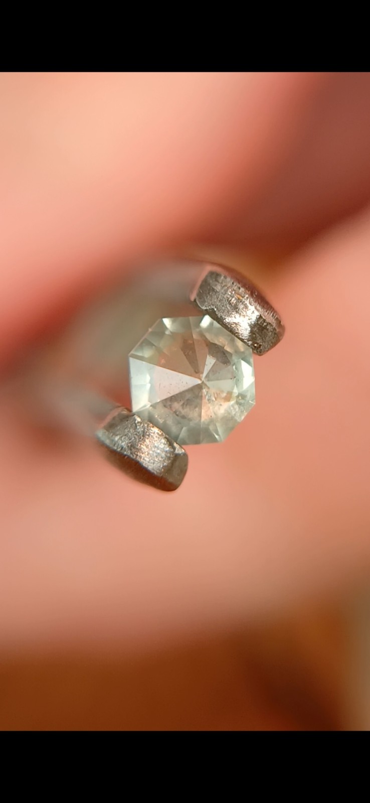 Natural Non Heated 0.335 Crt Montana Teal Sapphire Octagon Cut 67 Facets 1 Piece