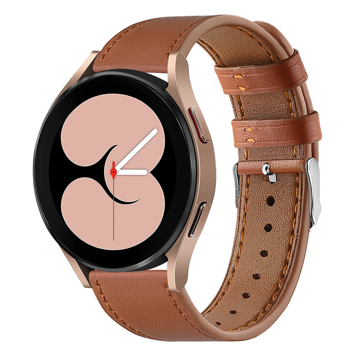 For Samsung Galaxy Watch FE/4/5/6/7 Pro 40/44/42/46mm Genuine Leather Strap Band