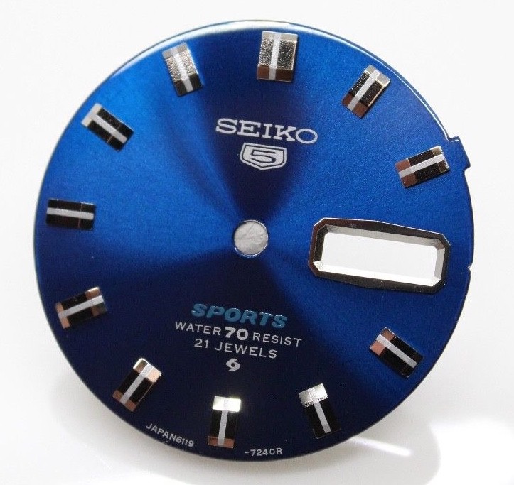 Blue Dial for Vintage Seiko Rally 6119-7170 , 6119-7173 Diver Sport 6119 diver